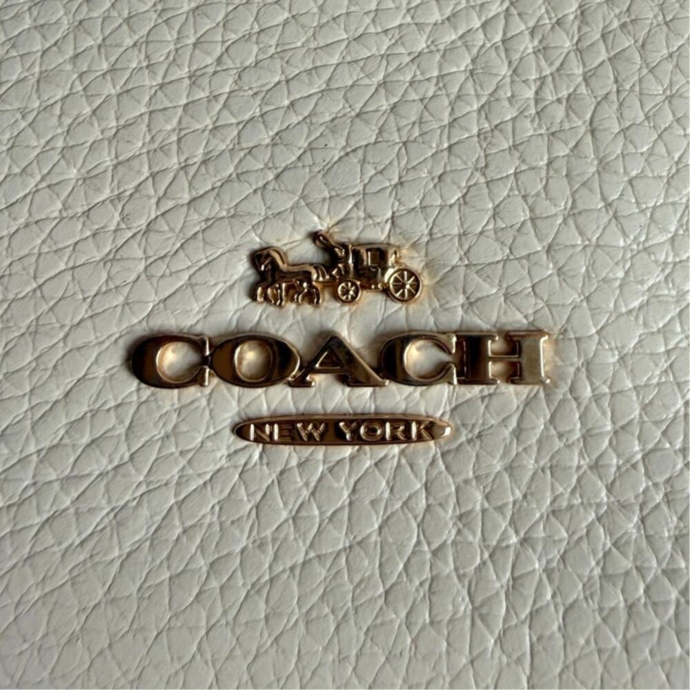 Coach Jules Hobo Shoulder Bag C9190 Cream Off White Leather Euro Summer Coastal - Picture 2 of 11